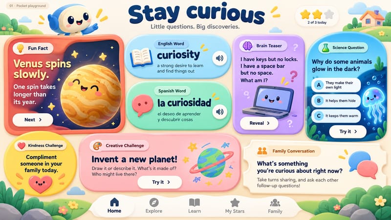ImageGen's warm, colorful Pocket Playground concept